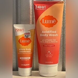Lumē Acidified Body Wash & Whole Body Deodorant - Clean Tangerine